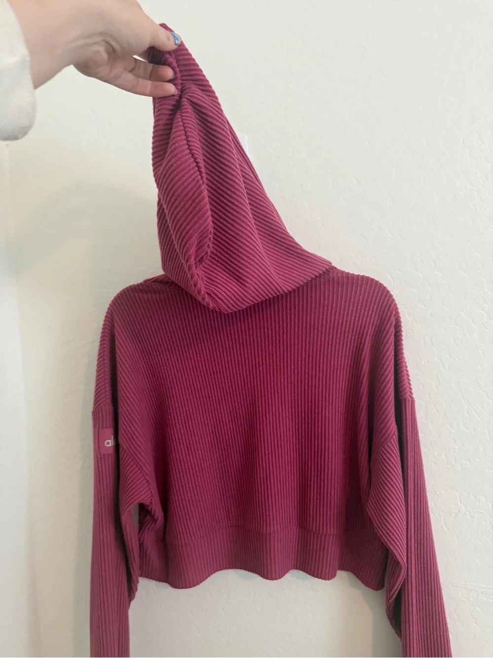 ALO Yoga Muse Ribbed Hoodie and Joggers Set
